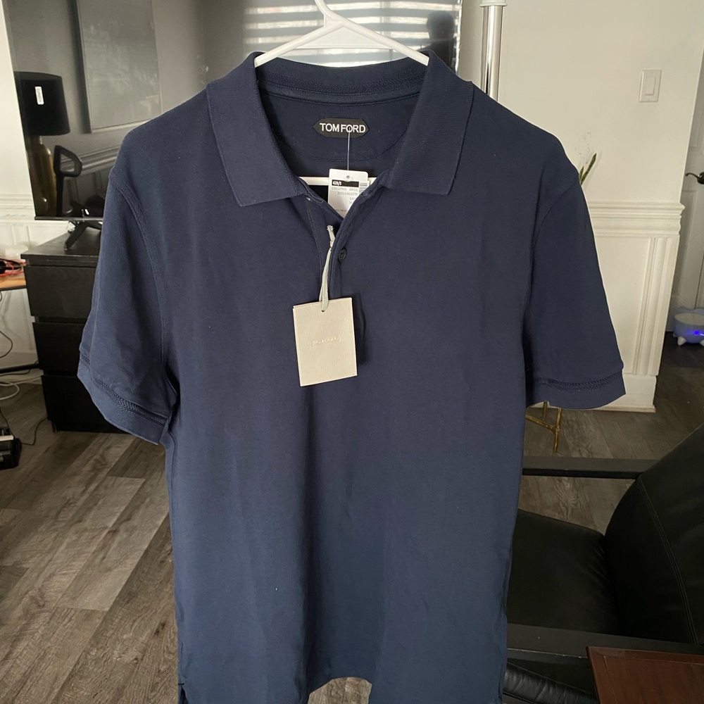 Tom Ford Dark Blue Polo Shirt